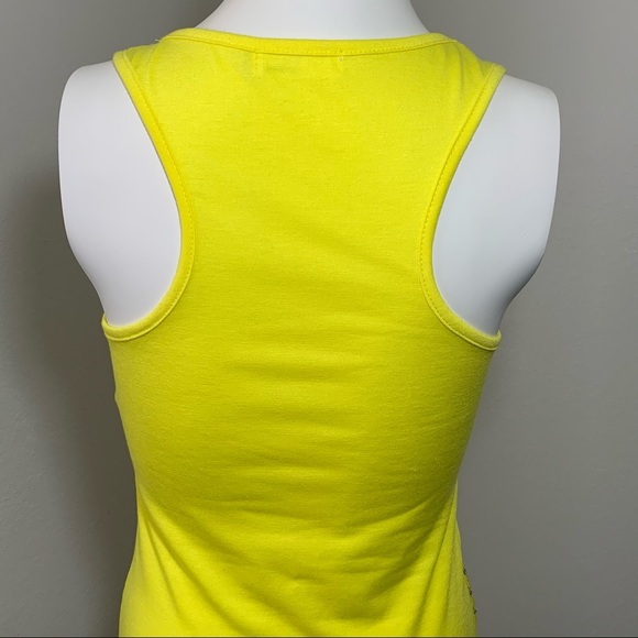 K Dream Yellow Sequin Tank Top Size Medium - Picture 6 of 7